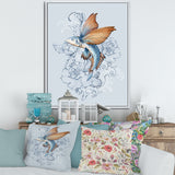 Flying Fish On Peonies