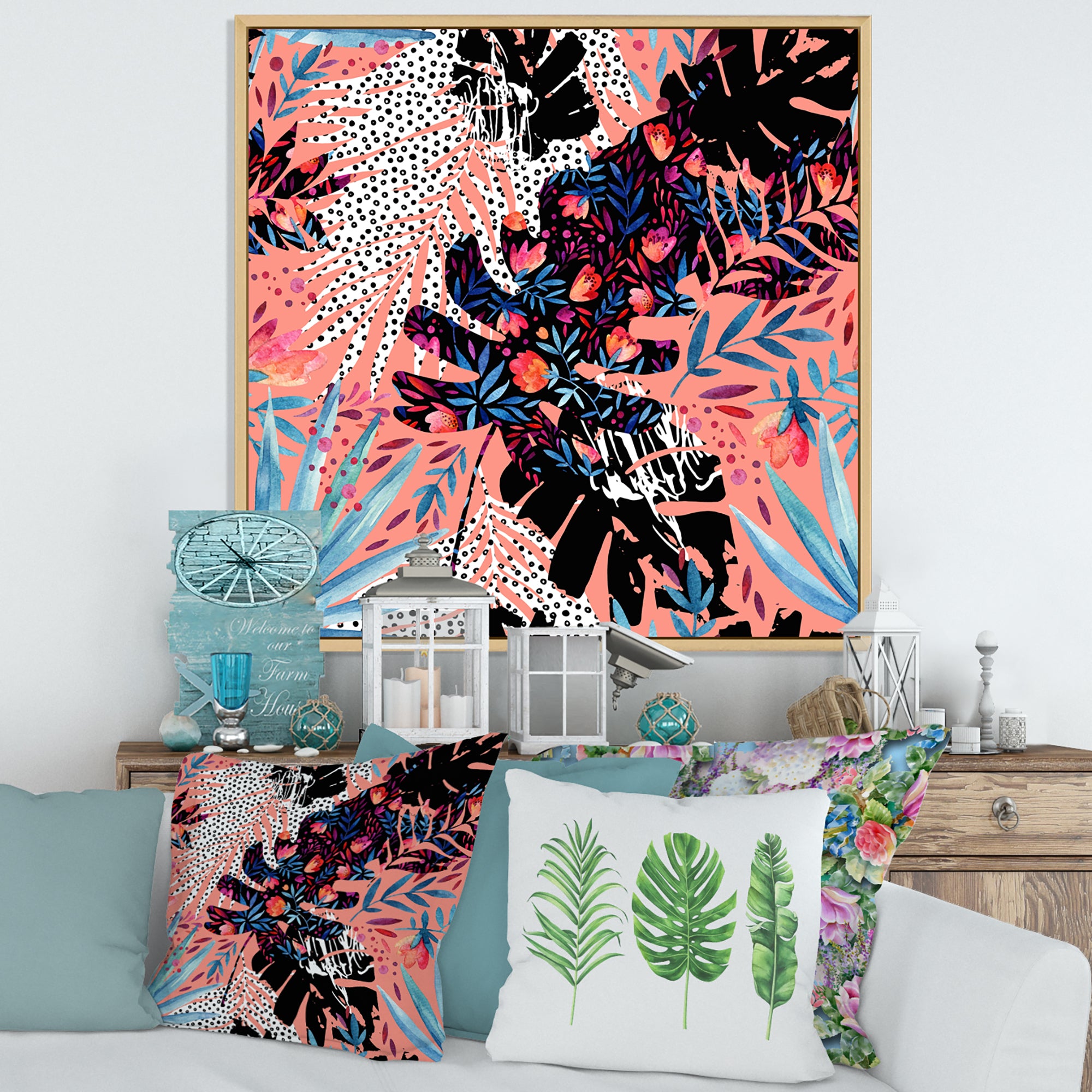 Tropical Floral Patchwork II
