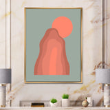 Pink Sunset Mountain Landscape