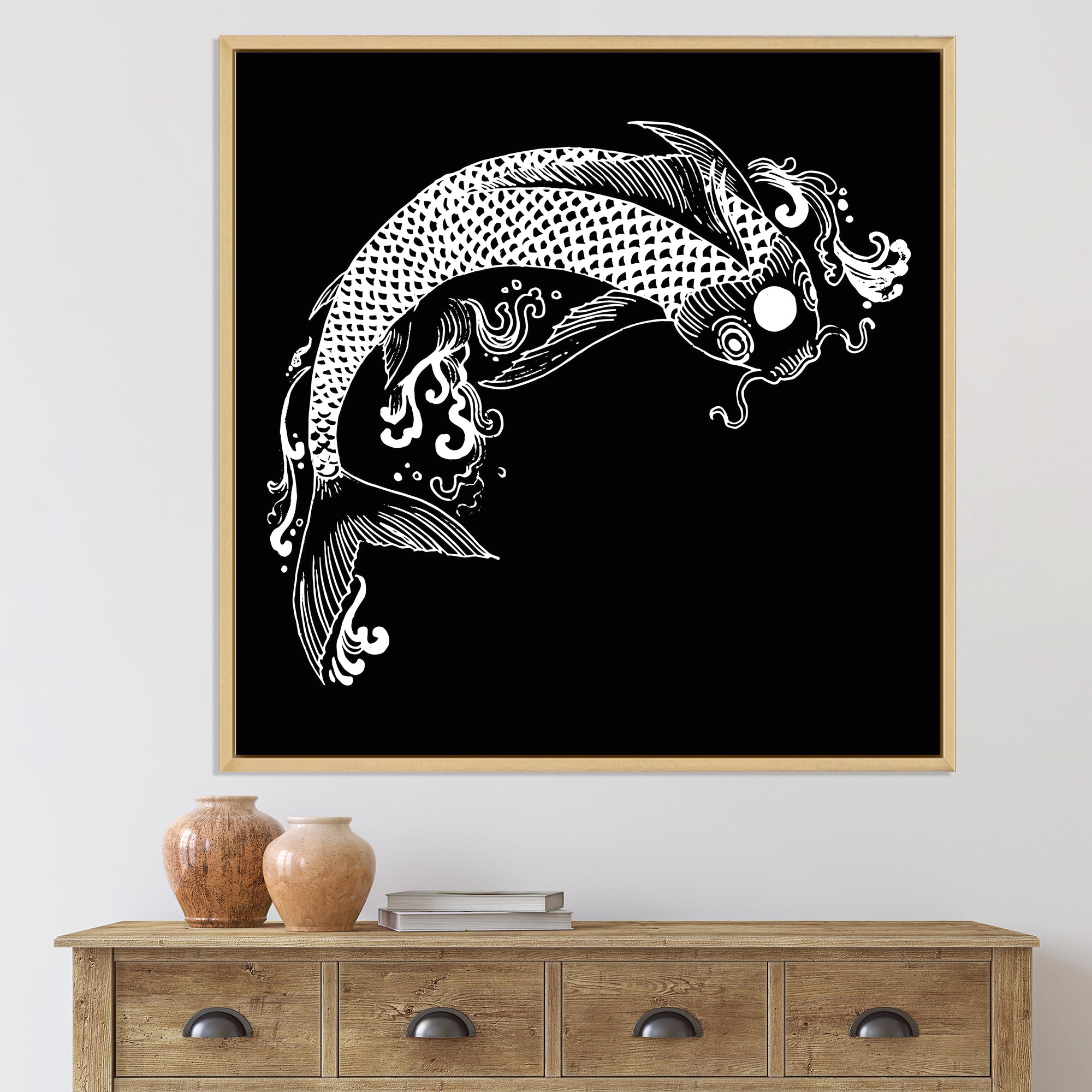 Chinoiserie Koi Fish I