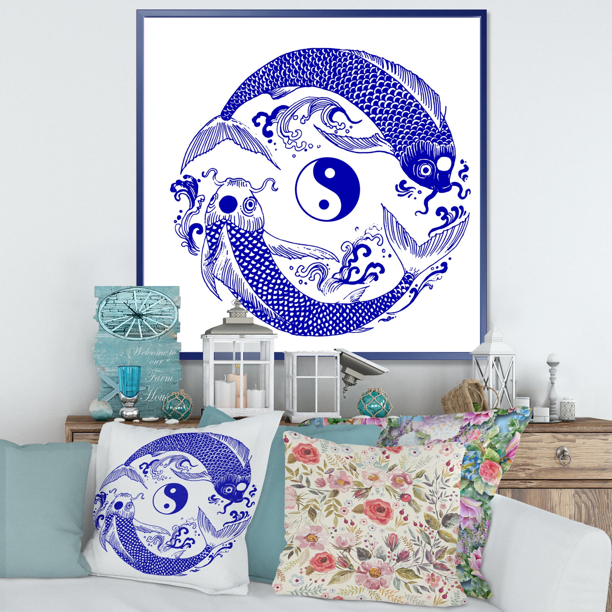 Chinoiserie Koi Fish II