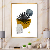 Tropical Palm Leaf & Abstract Geometry Shapes I