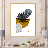 Tropical Palm Leaf & Abstract Geometry Shapes I