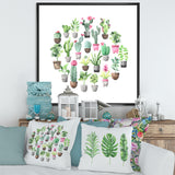 Cacti In Ceramic Pots In Gentle Tones II