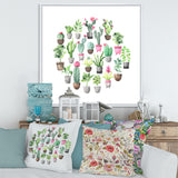 Cacti In Ceramic Pots In Gentle Tones II