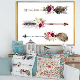 Ethnic Feathers and Flowers On Native Arrows III