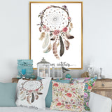 Dream Catcher With Ethnic Feathers