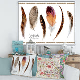 Exotic Vibrant Boho Feathers