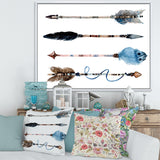 Ethnic Feathers and Flowers On Native Arrows IV