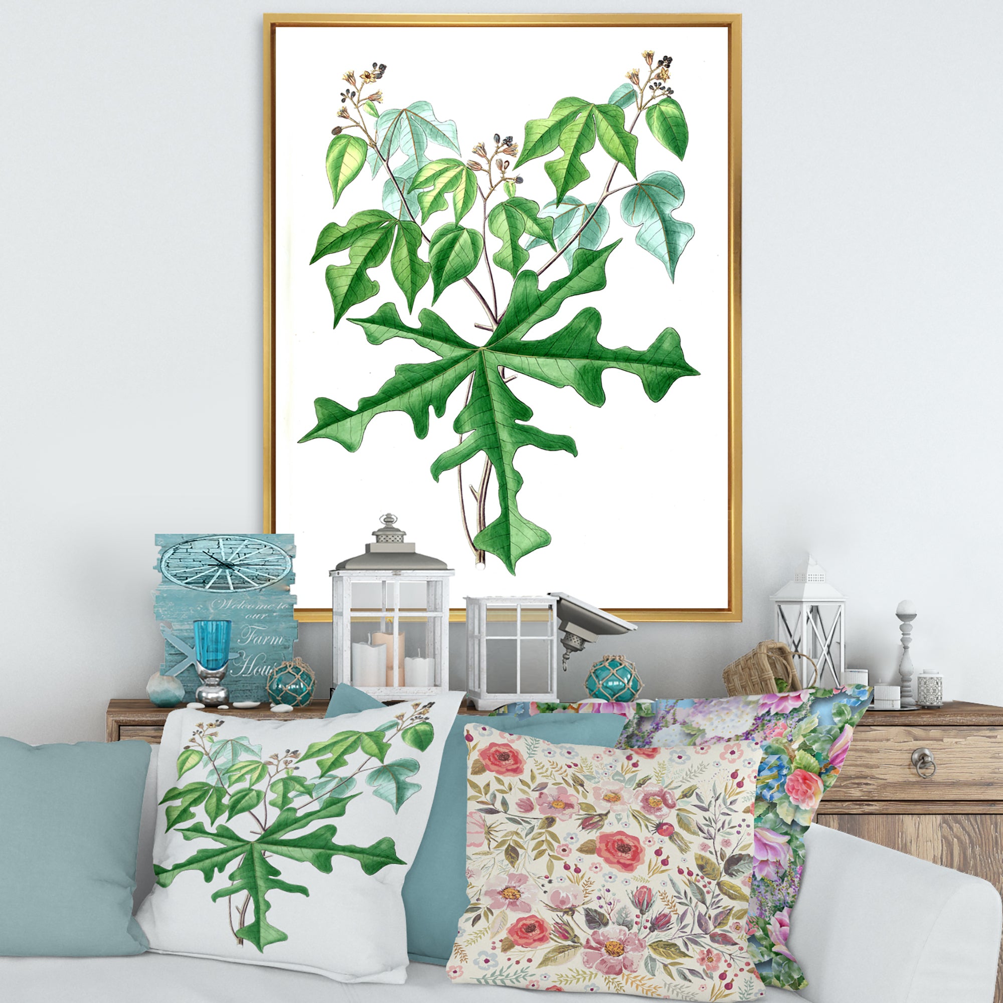 Vintage Drawing of Wild Plants