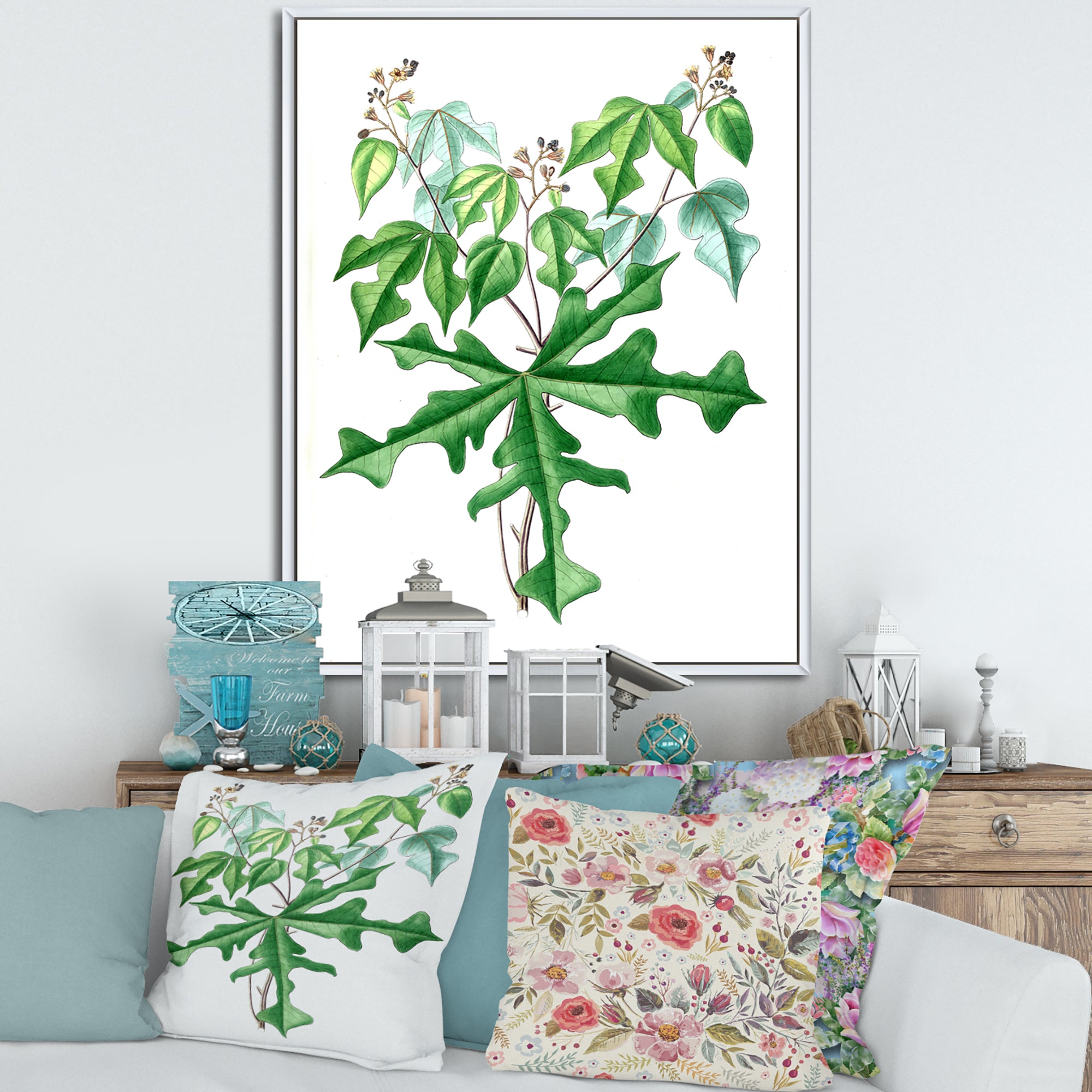 Vintage Drawing of Wild Plants