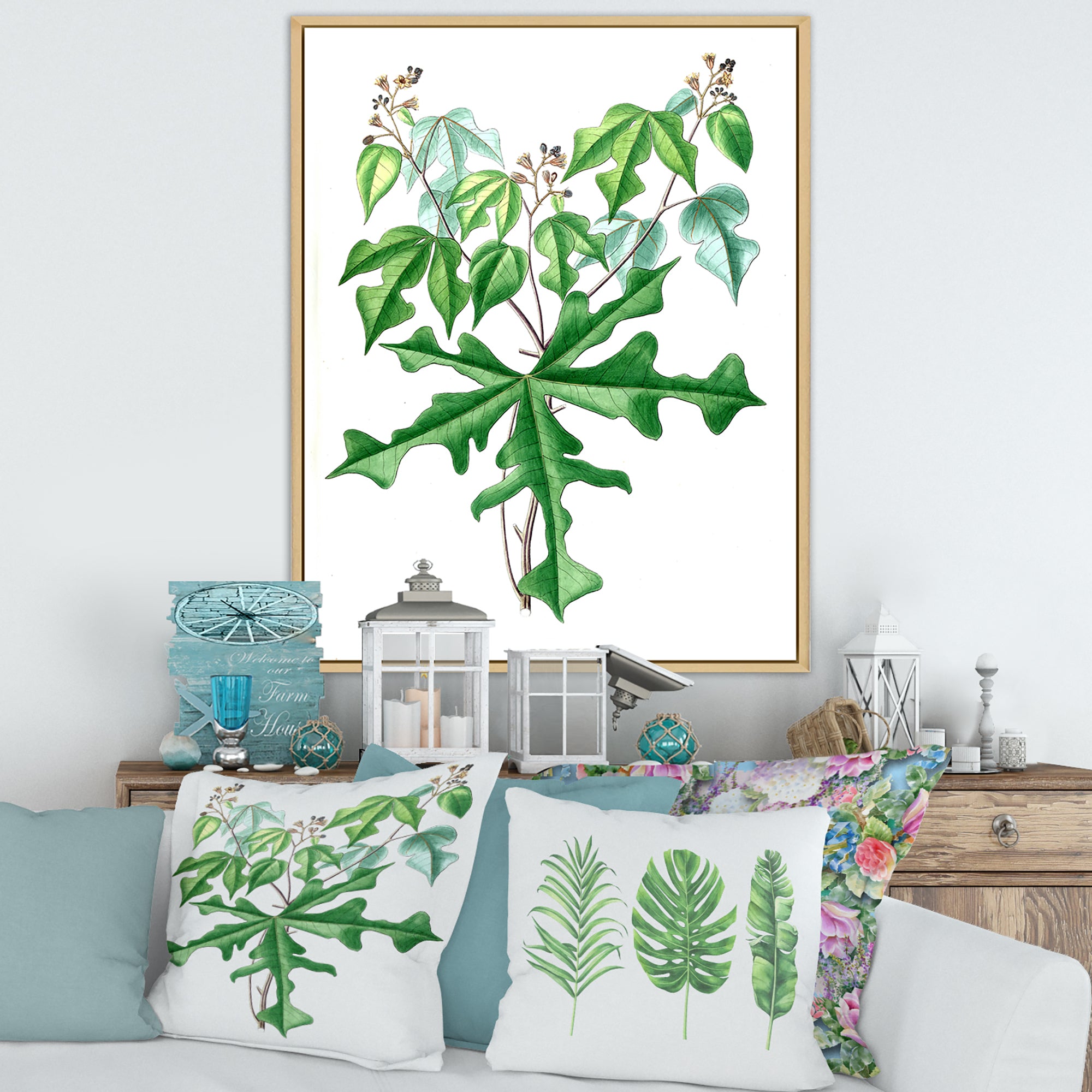Vintage Drawing of Wild Plants