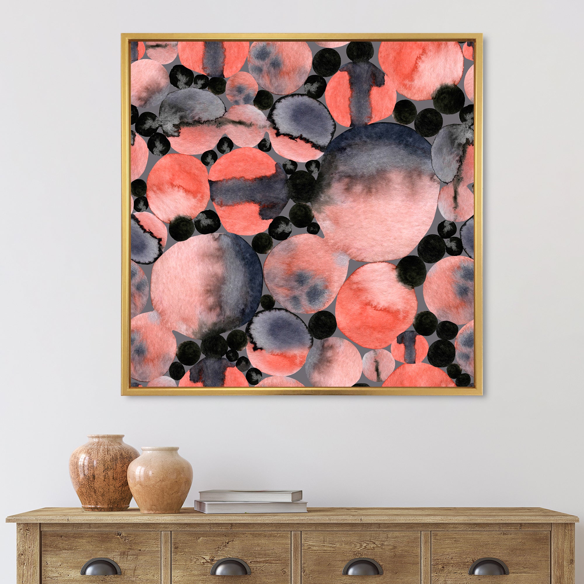 Abstract Geometric Polka Dots