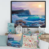 Blue Waves Breaking At The Beach III