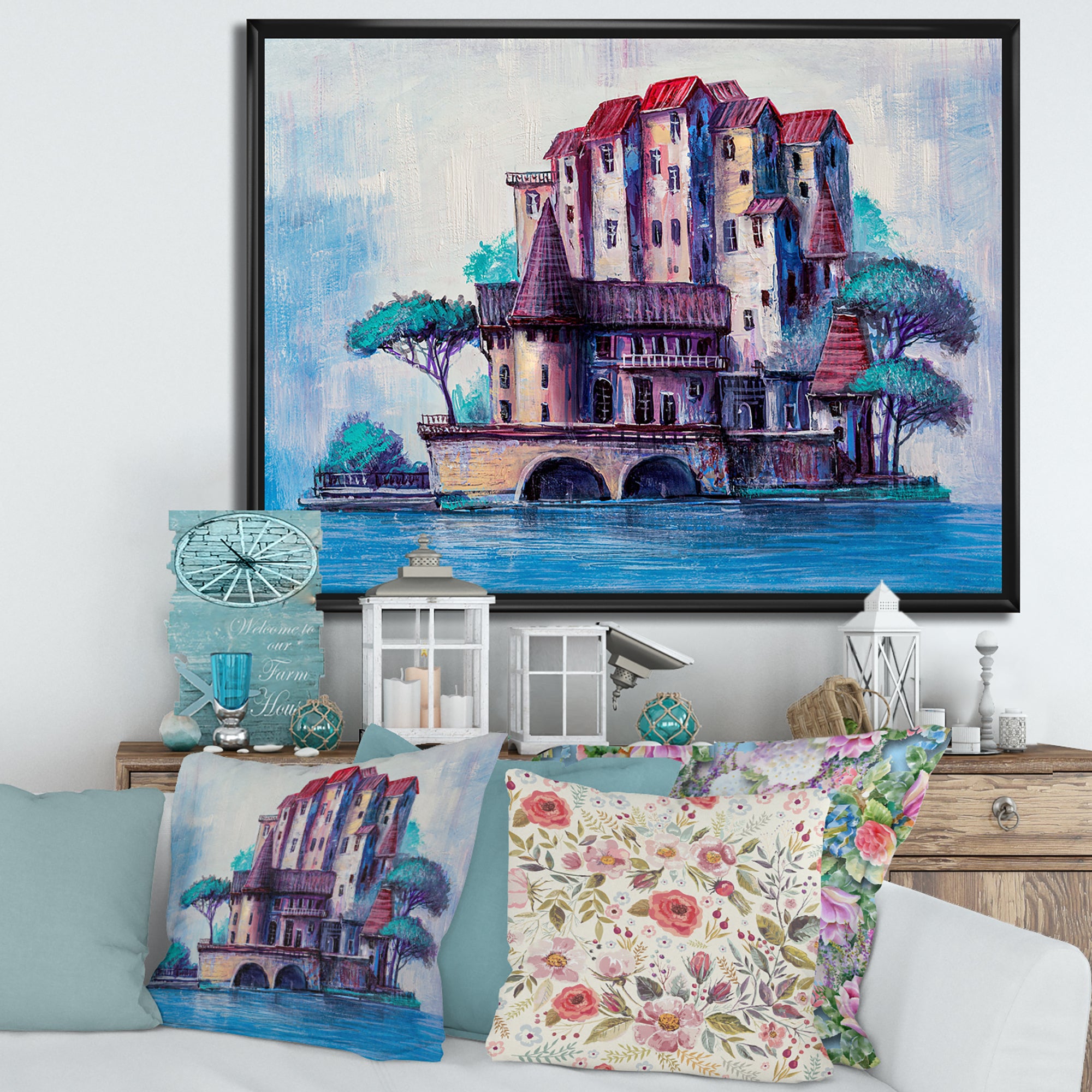 Skypscrapers By The Bridge In Ancient City