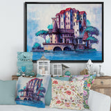 Skypscrapers By The Bridge In Ancient City