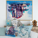 Skypscrapers By The Bridge In Ancient City