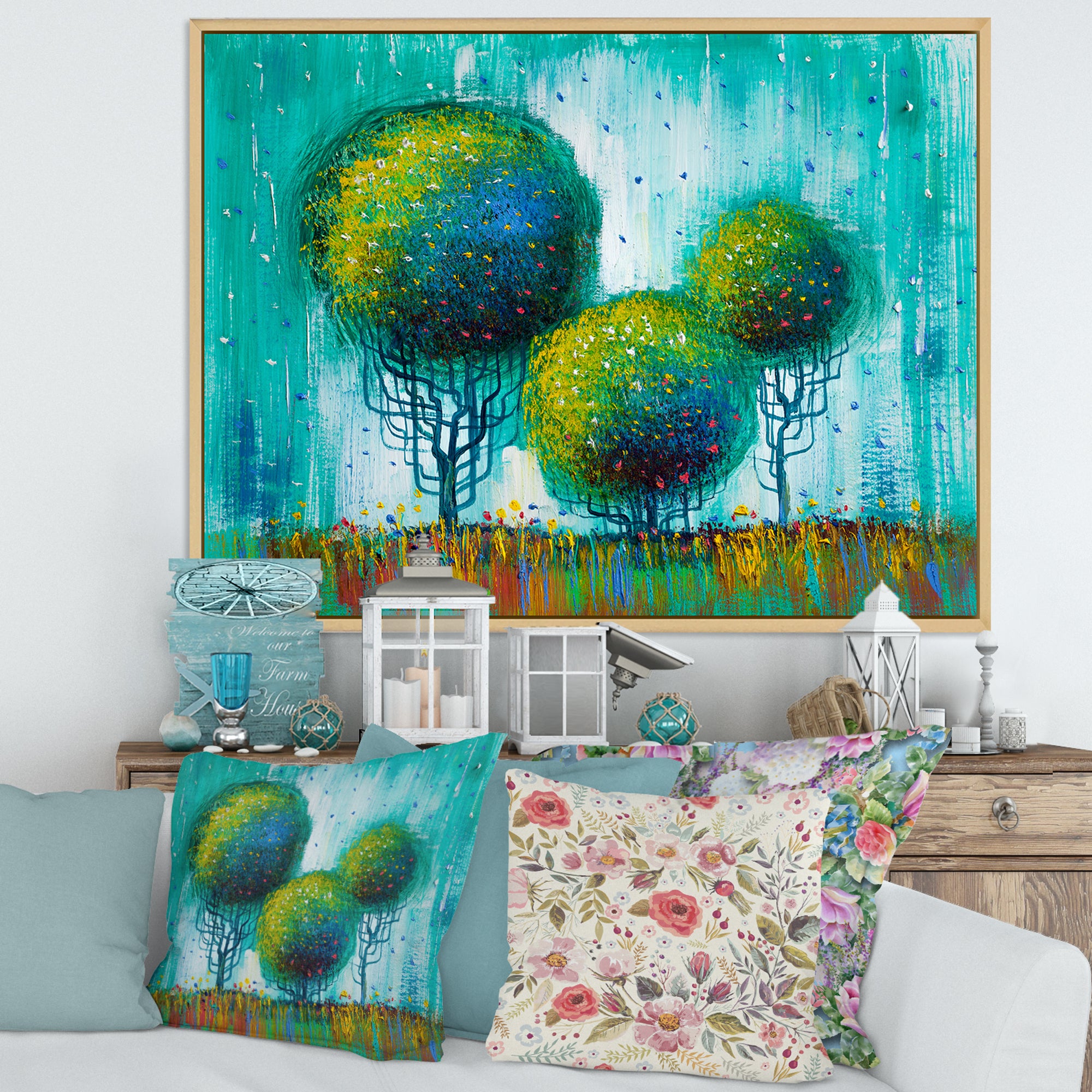 Colourful Trees Impressionist Landscape II