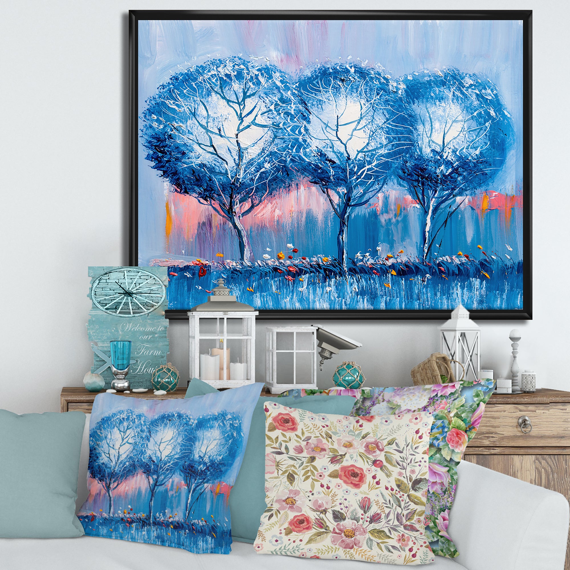 Colourful Trees Impressionist Landscape III