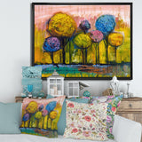 Colourful Trees Impressionist Landscape IV