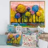 Colourful Trees Impressionist Landscape IV
