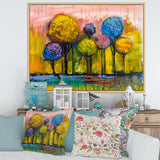 Colourful Trees Impressionist Landscape IV
