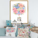 Flower Tree In A Pot With A Bow