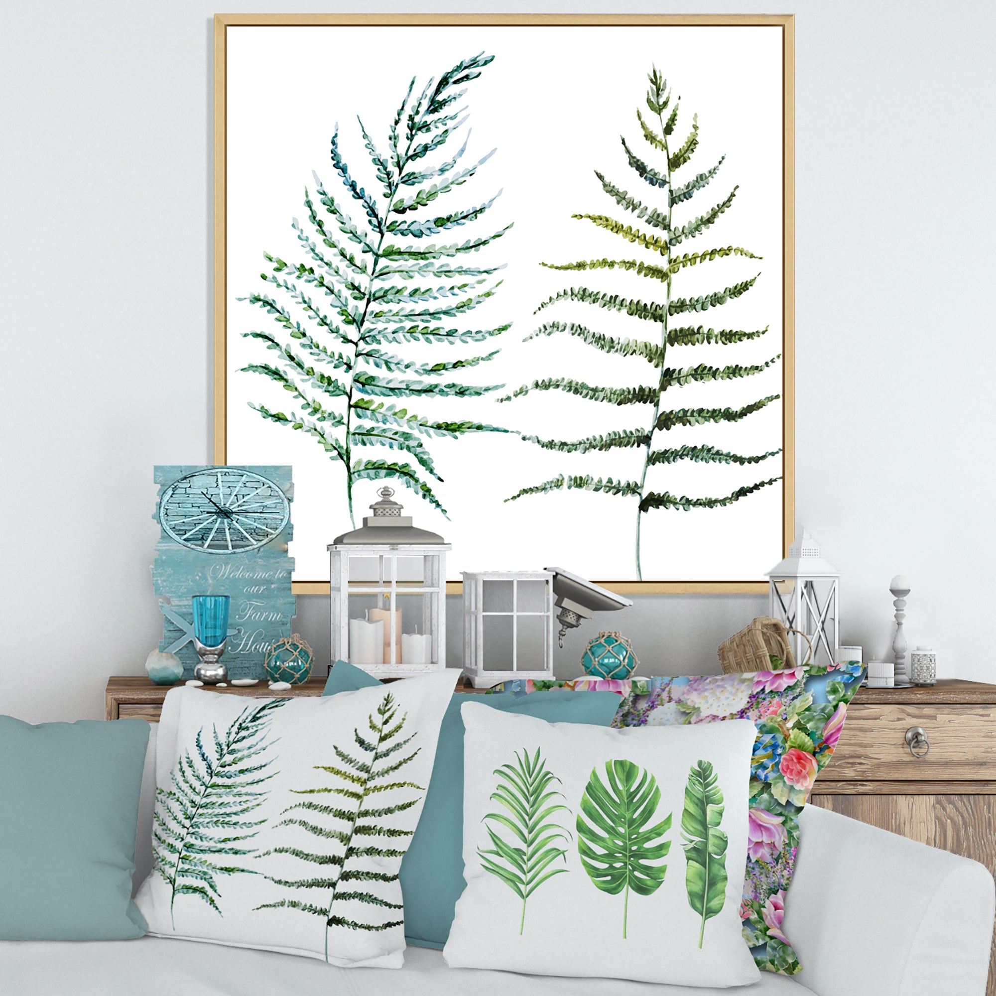 Two Fern Leaves