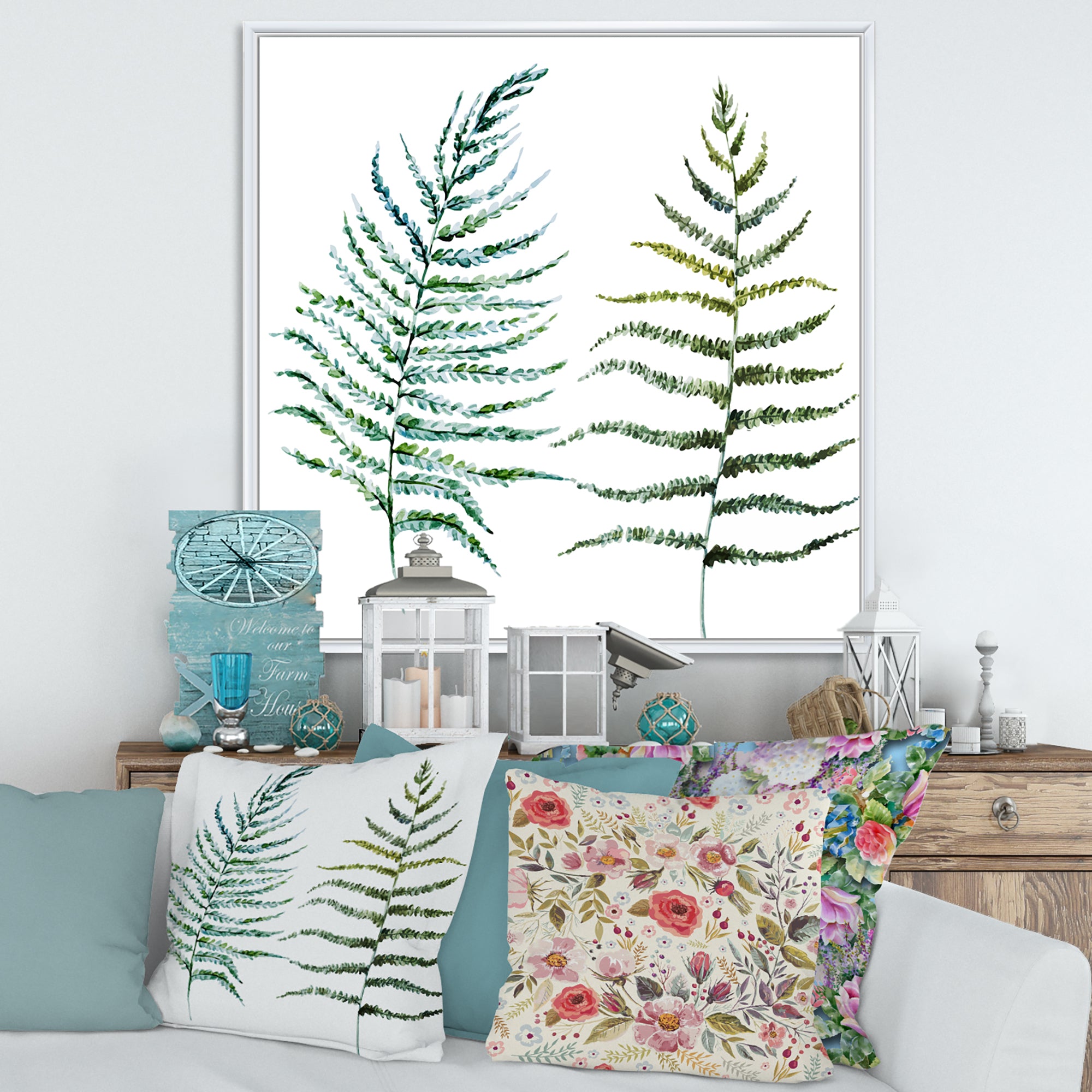 Two Fern Leaves