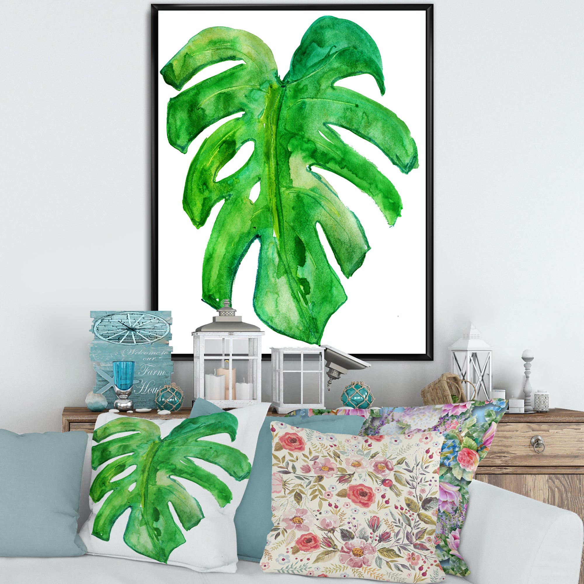 Tropical Leaf Of Monstera I