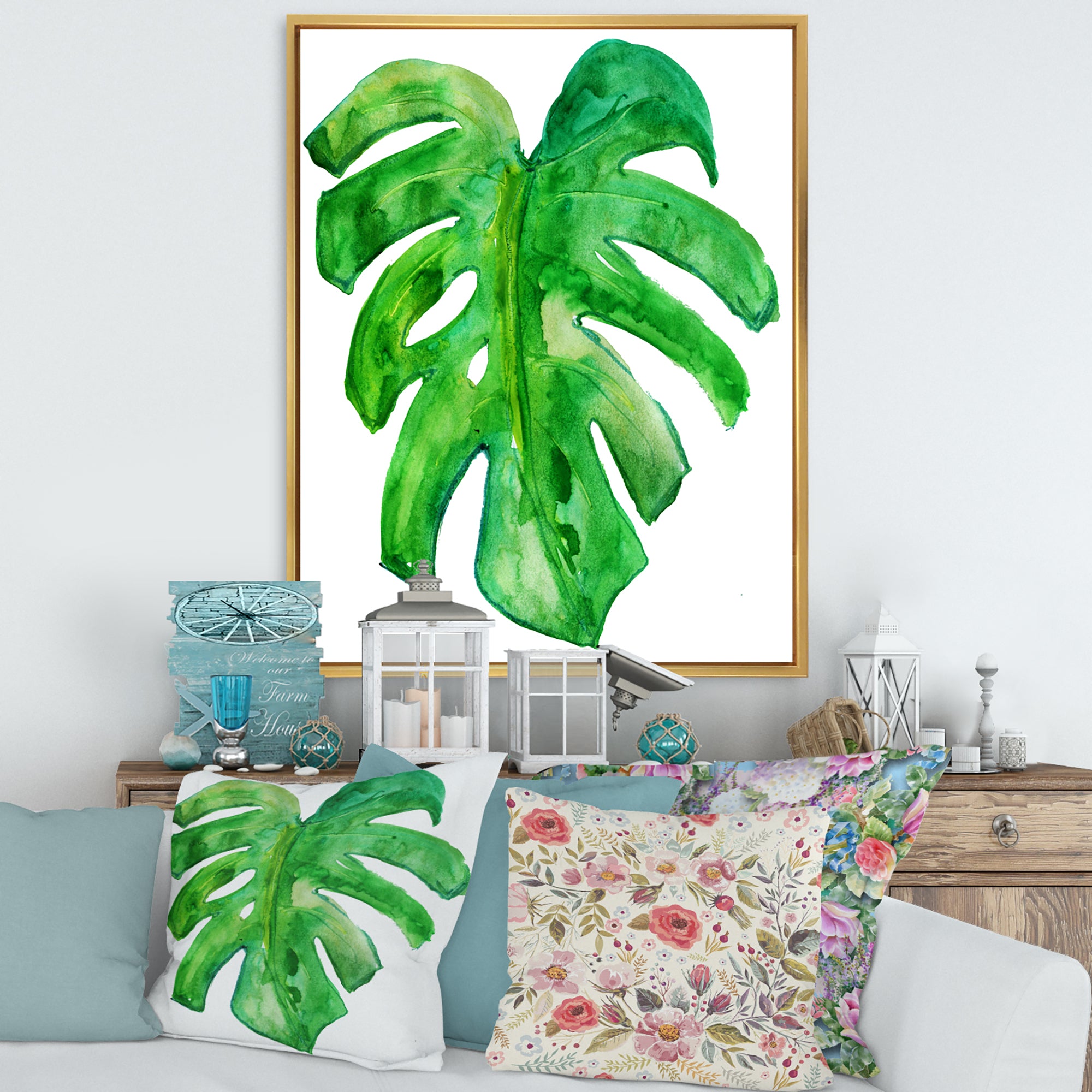 Tropical Leaf Of Monstera I