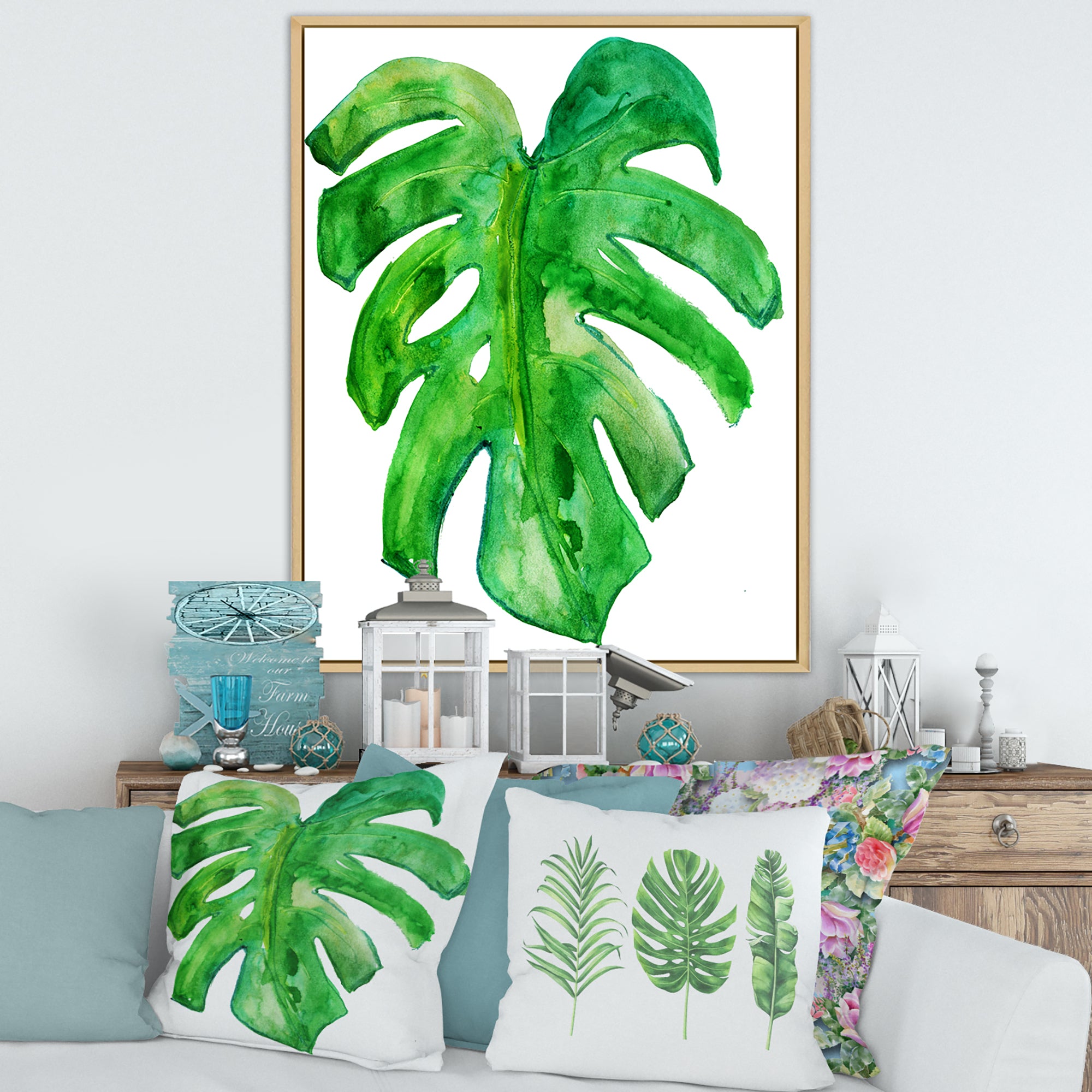 Tropical Leaf Of Monstera I