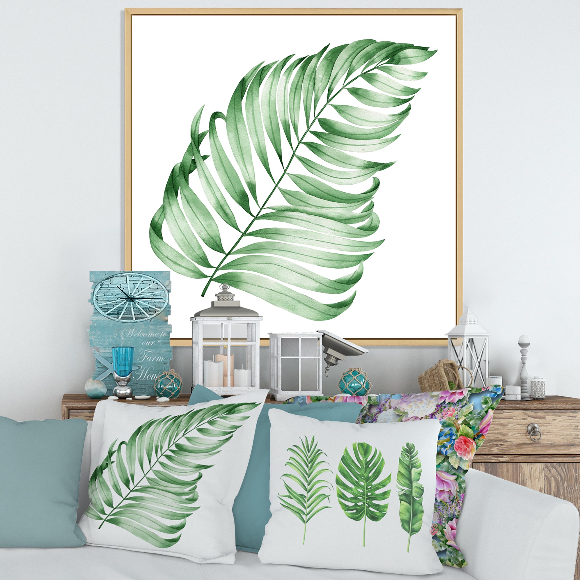 Tropical Leaf Of Monstera II