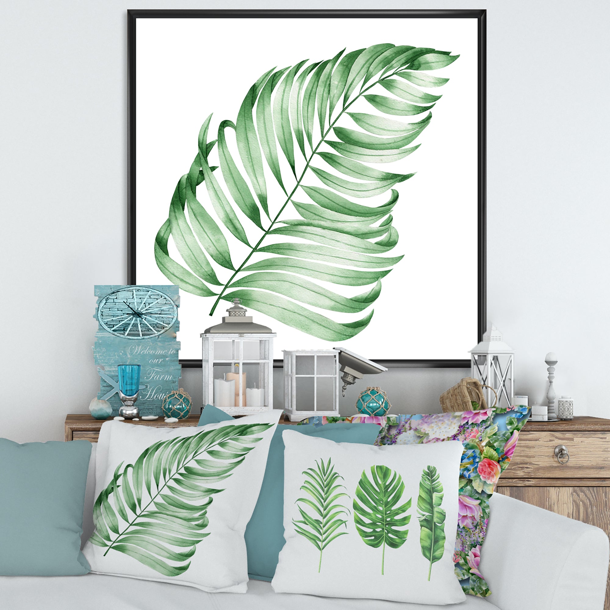 Tropical Leaf Of Monstera II