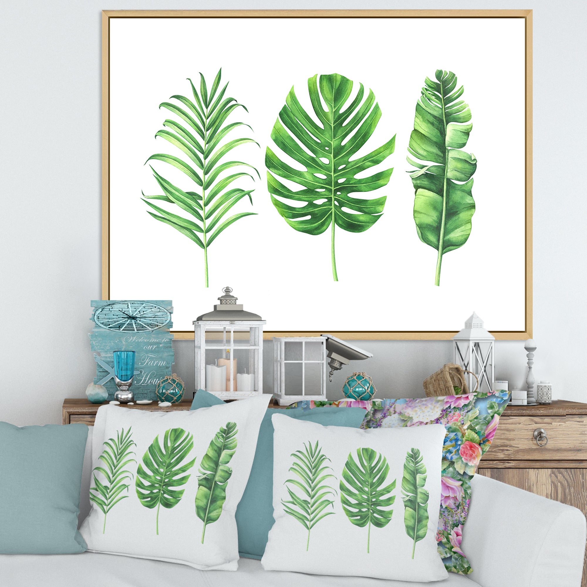 Tropical Leaf Of Monstera IV