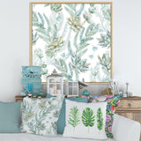 Floral Seamless Pattern Succulents Ferns Thorns