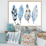 Blue Boho Feathers I