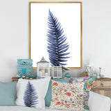 Tropical Blue Watercolour Leaves II