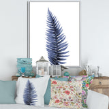 Tropical Blue Watercolour Leaves II