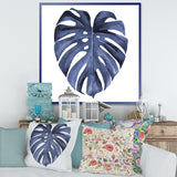 Tropical Blue Watercolour Leaves III