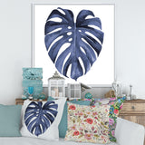 Tropical Blue Watercolour Leaves III