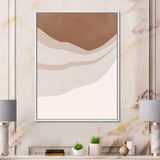 Terracotta and Ivory Shapes with Scuff Effect