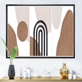 Abstract Shapes in Terracotta and Ivory Shapes II