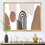 Abstract Shapes in Terracotta and Ivory Shapes II