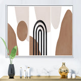 Abstract Shapes in Terracotta and Ivory Shapes II