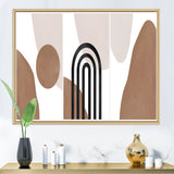 Abstract Shapes in Terracotta and Ivory Shapes II