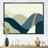 Abstract Geometric Landscape With Hills