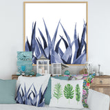 Navy Blue Agave Leaves