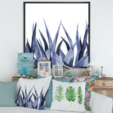 Navy Blue Agave Leaves