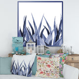 Navy Blue Agave Leaves